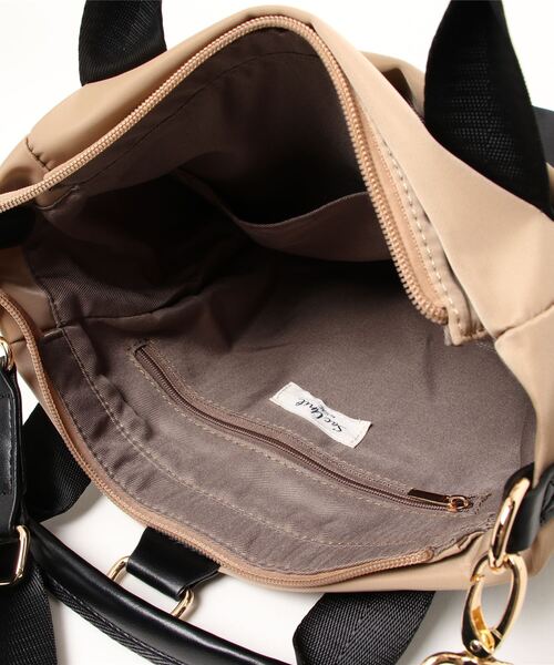 SAC（サック）の「撥水ナイロンバイカラー3WAYリュック  SAC unit（バックパック/リュック・レディース・ブラック/イエロー/ブルー/グリーン・FREE）」の6枚目の写真