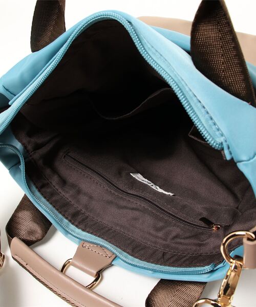 SAC（サック）の「撥水ナイロンバイカラー3WAYリュック  SAC unit（バックパック/リュック・レディース・ブラック/イエロー/ブルー/グリーン・FREE）」の5枚目の写真