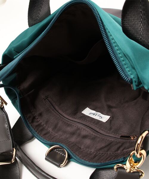 SAC（サック）の「撥水ナイロンバイカラー3WAYリュック  SAC unit（バックパック/リュック・レディース・ブラック/イエロー/ブルー/グリーン・FREE）」の12枚目の写真