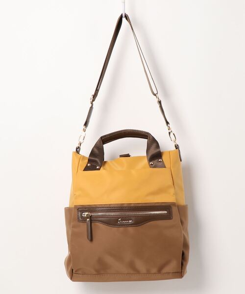 SAC（サック）の「撥水ナイロンバイカラー3WAYリュック  SAC unit（バックパック/リュック・レディース・ブラック/イエロー/ブルー/グリーン・FREE）」の14枚目の写真