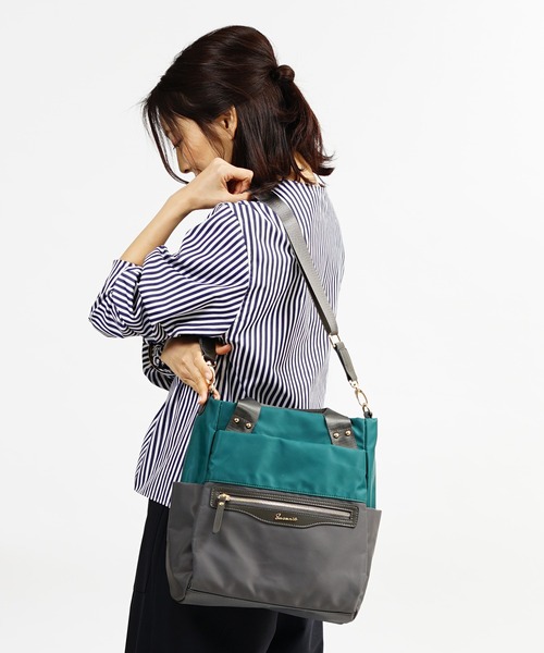 SAC（サック）の「撥水ナイロンバイカラー3WAYリュック  SAC unit（バックパック/リュック・レディース・ブラック/イエロー/ブルー/グリーン・FREE）」の19枚目の写真