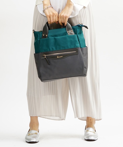 SAC（サック）の「撥水ナイロンバイカラー3WAYリュック  SAC unit（バックパック/リュック・レディース・ブラック/イエロー/ブルー/グリーン・FREE）」の20枚目の写真