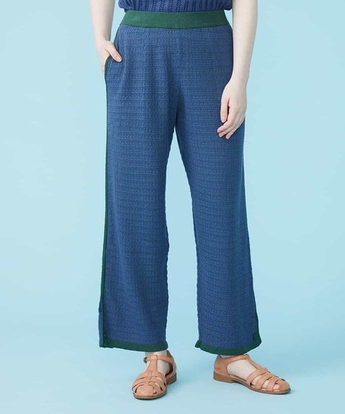Jocomomola(ホコモモラ)の「Color similar ニットパンツ(その他パンツ・レディース・オレンジ/ブルー・40)」の2枚目の写真