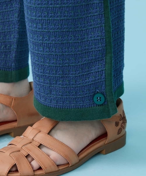 Jocomomola(ホコモモラ)の「Color similar ニットパンツ(その他パンツ・レディース・オレンジ/ブルー・40)」の9枚目の写真
