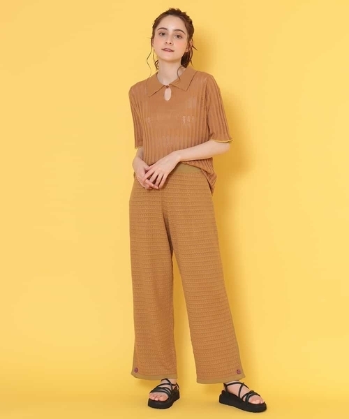 Jocomomola(ホコモモラ)の「Color similar ニットパンツ(その他パンツ・レディース・オレンジ/ブルー・40)」の17枚目の写真