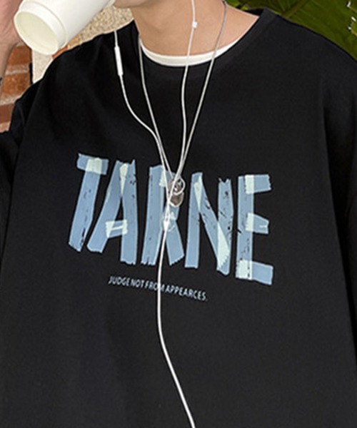 HOOK（フック）の「【HOOK】【2021新作】 シンプル英字プリント半袖tシャツ（Tシャツ/カットソー・メンズ・ブルー/ブラック/ホワイト・XL/M/L）」の12枚目の写真