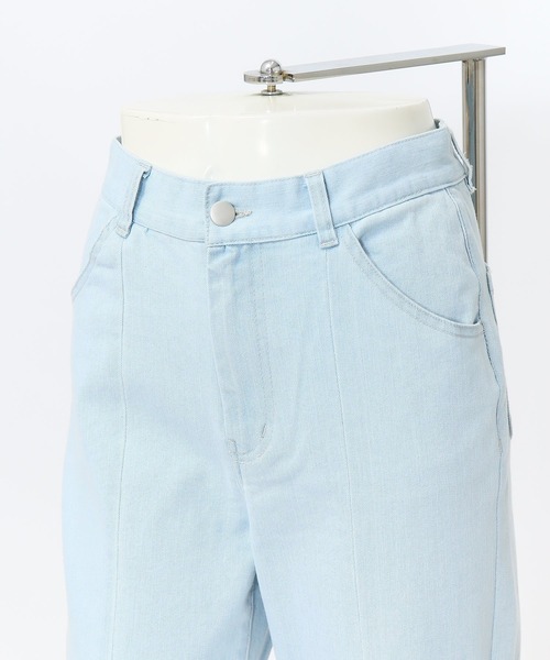 AS KNOW AS PINKY（アズノゥアズピンキー）の「編み上げフレアデニムパンツ（デニムパンツ・レディース・オフホワイト/インディゴブルー/ライトインディゴブルー/ベージュ・M/S）」の19枚目の写真