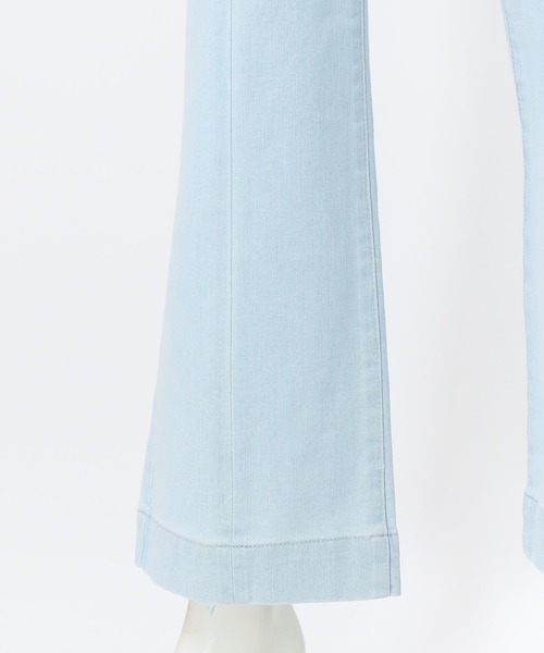 AS KNOW AS PINKY（アズノゥアズピンキー）の「編み上げフレアデニムパンツ（デニムパンツ・レディース・オフホワイト/インディゴブルー/ライトインディゴブルー/ベージュ・M/S）」の15枚目の写真