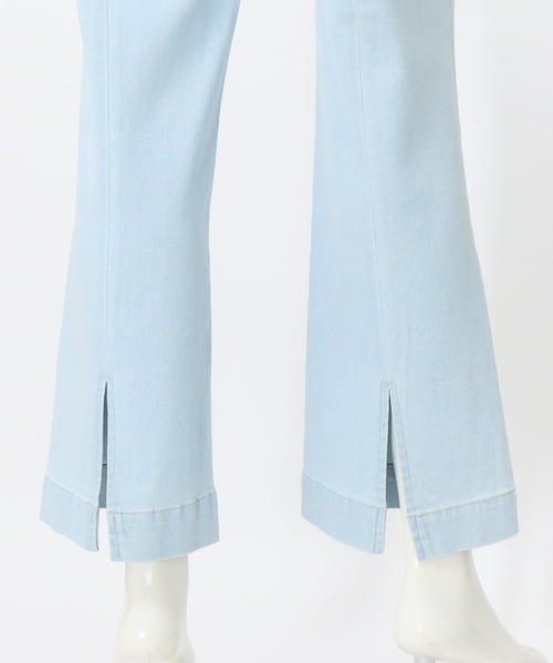 AS KNOW AS PINKY（アズノゥアズピンキー）の「編み上げフレアデニムパンツ（デニムパンツ・レディース・オフホワイト/インディゴブルー/ライトインディゴブルー/ベージュ・M/S）」の9枚目の写真