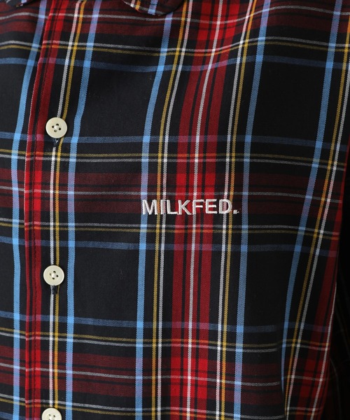 MILKFED.（ミルクフェド）の「BACK LOGO PLAID SHIRT（シャツ/ブラウス・レディース・レッド/グリーン/ネイビー・ONE SIZE）」の20枚目の写真
