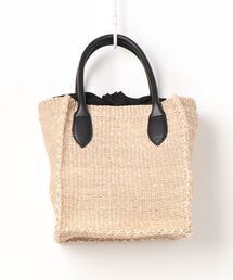 COTTOアバカ×レザーミニスクエアバッグ