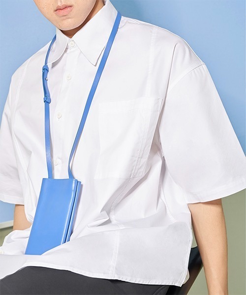 WESTBOY(ウエストボーイ)の「【PRE PREWORKS】Drop-shoulder Half Sleeve Dress Shirt PR21S01TP(シャツ/ブラウス・メンズ・ホワイト・M/L)」の1枚目の写真