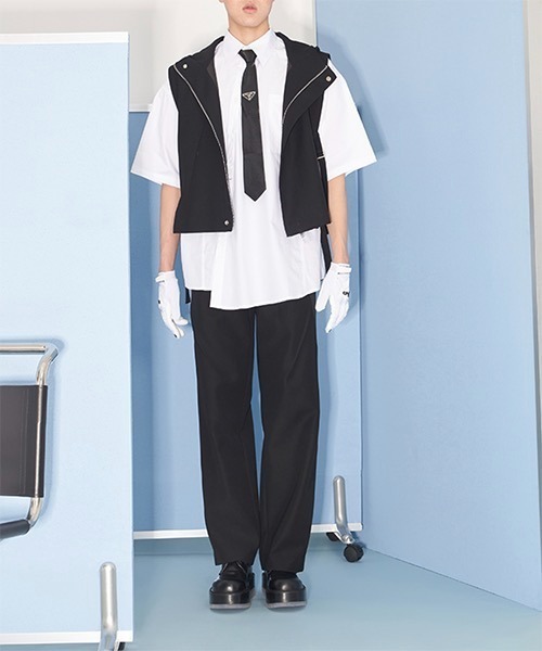 WESTBOY(ウエストボーイ)の「【PRE PREWORKS】Drop-shoulder Half Sleeve Dress Shirt PR21S01TP(シャツ/ブラウス・メンズ・ホワイト・M/L)」の7枚目の写真