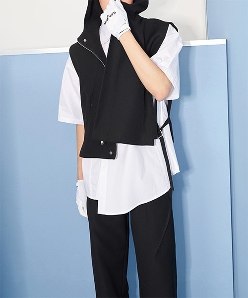 WESTBOY(ウエストボーイ)の「【PRE PREWORKS】Drop-shoulder Half Sleeve Dress Shirt PR21S01TP(シャツ/ブラウス・メンズ・ホワイト・M/L)」の8枚目の写真