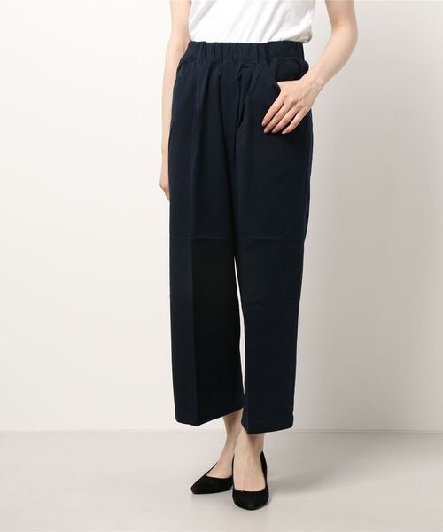 Samansa Mos2（サマンサ モスモス）の「センタープレスパンツ（その他パンツ・レディース・ベージュ/ネイビー/カーキ/キナリ・ﾌﾘ-）」の4枚目の写真