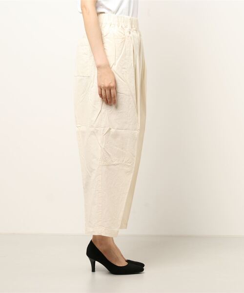 Samansa Mos2（サマンサ モスモス）の「センタープレスパンツ（その他パンツ・レディース・ベージュ/ネイビー/カーキ/キナリ・ﾌﾘ-）」の5枚目の写真