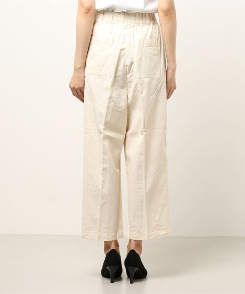 Samansa Mos2（サマンサ モスモス）の「センタープレスパンツ（その他パンツ・レディース・ベージュ/ネイビー/カーキ/キナリ・ﾌﾘ-）」の6枚目の写真