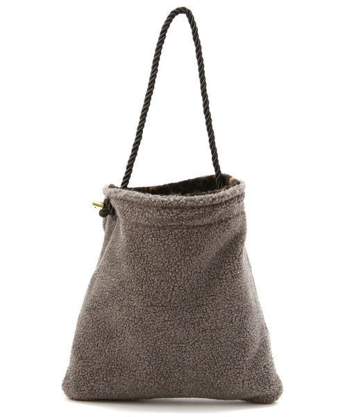 Another Edition(アナザーエディション)の「AE リバーシブル Boa TOTE◆(ショルダーバッグ・レディース・ブラウン/オリーブ・フリー)」の6枚目の写真