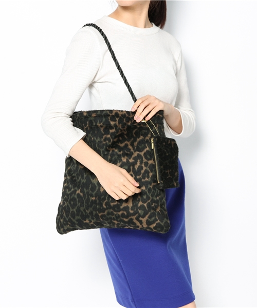 Another Edition(アナザーエディション)の「AE リバーシブル Boa TOTE◆(ショルダーバッグ・レディース・ブラウン/オリーブ・フリー)」の3枚目の写真