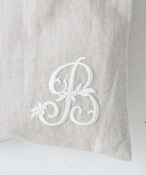 BEARDSLEY(ビアズリー)の「イニシャル刺繍リネンバッグ(トートバッグ・レディース・ベージュ/ブラック・FREE)」の15枚目の写真