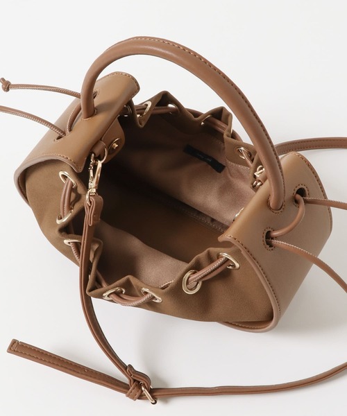 URBAN RESEARCH Sonny Label（アーバンリサーチサニーレーベル）の「フェイクスェードワンショルダーバッグ（ショルダーバッグ・レディース・オフホワイト/ピンク/キャメル・ONE）」の15枚目の写真