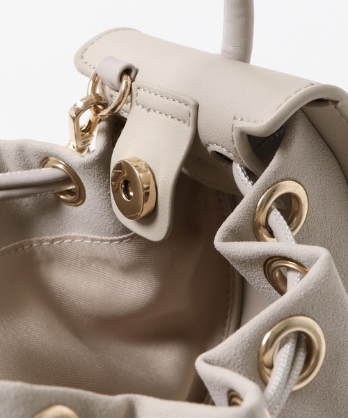 URBAN RESEARCH Sonny Label（アーバンリサーチサニーレーベル）の「フェイクスェードワンショルダーバッグ（ショルダーバッグ・レディース・オフホワイト/ピンク/キャメル・ONE）」の13枚目の写真