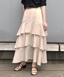 w closet | 無地ジョーゼットティアードスカート(スカート)