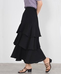 w closet | 無地ジョーゼットティアードスカート(スカート)