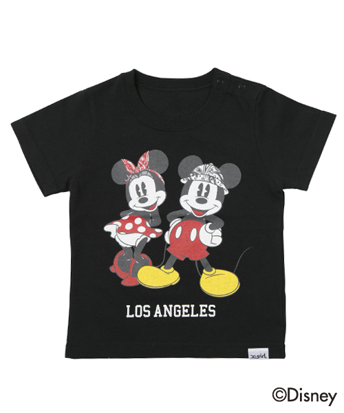 X-girl Stages（エックスガールステージス）の「【Disney（ディズニー）】S/S TEE STREET MICKEY & MINNIE  (4T～7T)（Tシャツ/カットソー・キッズ・ホワイト/ブラック・4T/5T/6T/7T）」の8枚目の写真