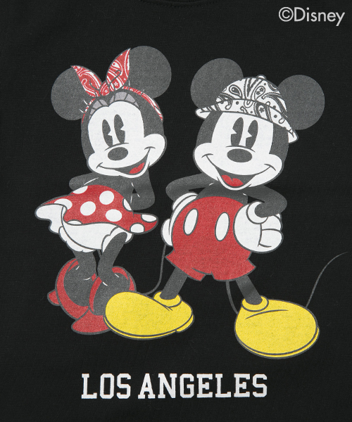 X-girl Stages（エックスガールステージス）の「【Disney（ディズニー）】S/S TEE STREET MICKEY & MINNIE  (4T～7T)（Tシャツ/カットソー・キッズ・ホワイト/ブラック・4T/5T/6T/7T）」の9枚目の写真
