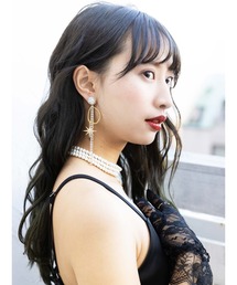 Honey Salon | クリスタルアシメビジューピアス(ピアス（両耳用）)