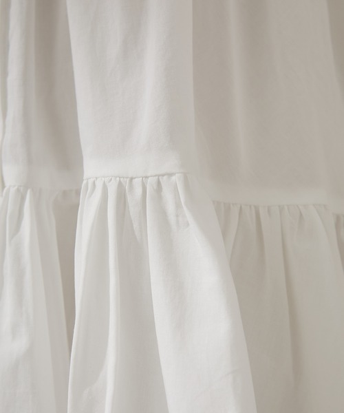 Chico（チコ）の「7分袖バックティアードチュニック（シャツ