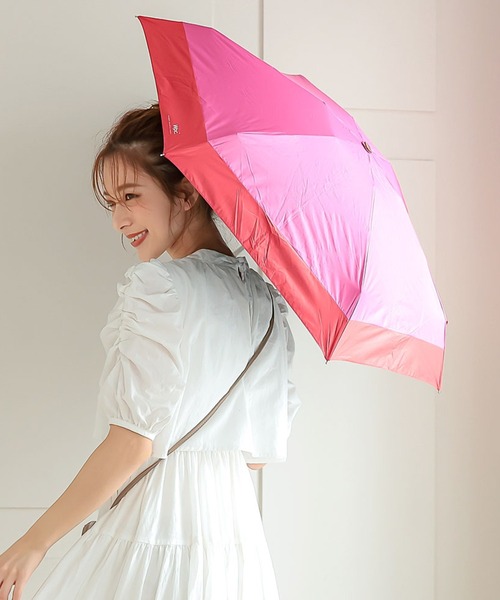 KOBE LETTUCE(コウベレタス)の「UVカット晴雨兼用タイニーアンブレラ(折りたたみ傘・レディース・ピンク系その他/イエロー/ブラック・FREE)」の3枚目の写真