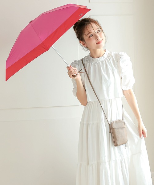 KOBE LETTUCE(コウベレタス)の「UVカット晴雨兼用タイニーアンブレラ(折りたたみ傘・レディース・ピンク系その他/イエロー/ブラック・FREE)」の10枚目の写真