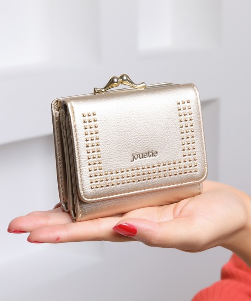 jouetie(ジュエティ)の「【jouetie/ジュエティ】マイクロスタッズ がま口ミニ財布(財布・レディース・ブラック/ダークグリーン/ネイビー/ブラウン/オリーブ/ピンク/シルバー/ゴールド/アイボリー/ラベンダー/ベージュ系その他/キャメル/ワイン・FREE)」の13枚目の写真