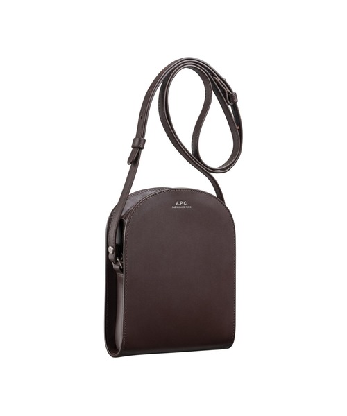 A.P.C.(アーペーセー)の「NECK POUCH DEMI-LUNE 21A(ポーチ・メンズ・ブラック/ブラウン系その他・ONESIZE)」の9枚目の写真