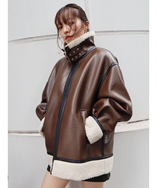 EVRIS（エヴリス）の「オーバーサイズボアブルゾン（ブルゾン）」 - WEAR