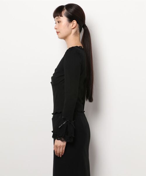 Swankiss（スワンキス）の「WY posture L/T（Tシャツ/カットソー・レディース・モカ/ピンク/ブラック・FREE）」の5枚目の写真