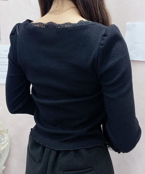 Swankiss（スワンキス）の「WY posture L/T（Tシャツ/カットソー・レディース・モカ/ピンク/ブラック・FREE）」の7枚目の写真