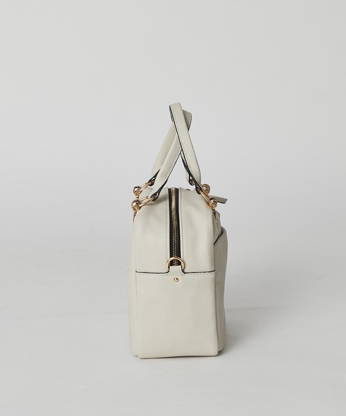 RIVE DROITE（リヴドロワ）の「クラシカルムード漂うデザイン　バンブースクエアミニボストン（ボストンバッグ・レディース・グレー系その他/ベージュ系その他・FREE）」の12枚目の写真