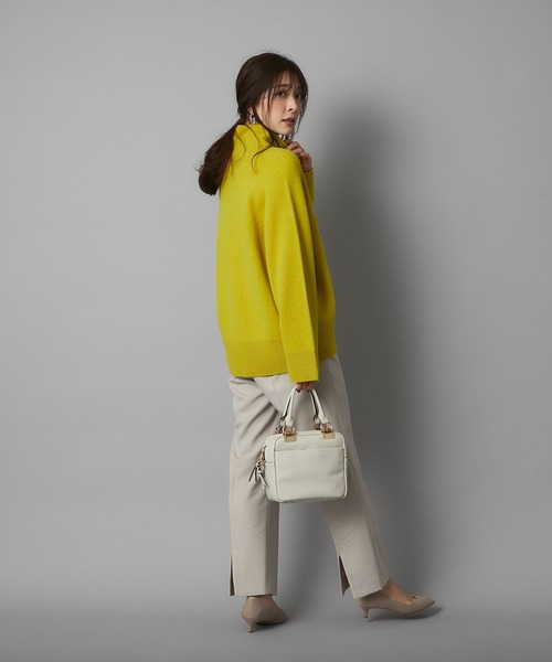 RIVE DROITE（リヴドロワ）の「クラシカルムード漂うデザイン　バンブースクエアミニボストン（ボストンバッグ・レディース・グレー系その他/ベージュ系その他・FREE）」の19枚目の写真