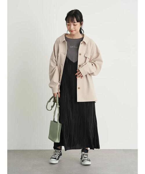 earth music&ecology（アースミュージックアンドエコロジー）の「Well done you ロンT ＊（Tシャツ/カットソー・レディース・チャコールグレー/オフホワイト・FREE）」の20枚目の写真