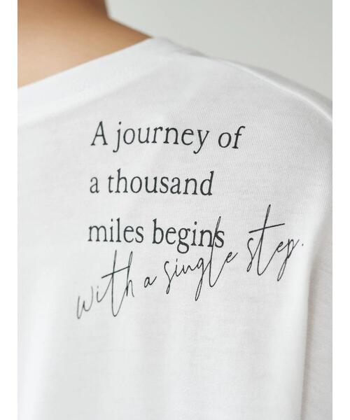 earth music&ecology（アースミュージックアンドエコロジー）の「Well done you ロンT ＊（Tシャツ/カットソー・レディース・チャコールグレー/オフホワイト・FREE）」の15枚目の写真