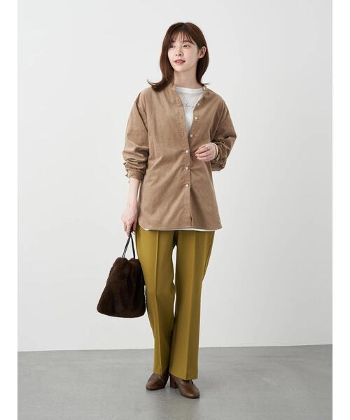 earth music&ecology（アースミュージックアンドエコロジー）の「Well done you ロンT ＊（Tシャツ/カットソー・レディース・チャコールグレー/オフホワイト・FREE）」の9枚目の写真