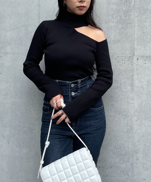 SPIRALGIRL（スパイラルガール）の「ハイウエストハイパーフレアデニム（デニムパンツ・レディース・ライトブルー/インディゴブルー・MEDIUM/SMALL）」の10枚目の写真