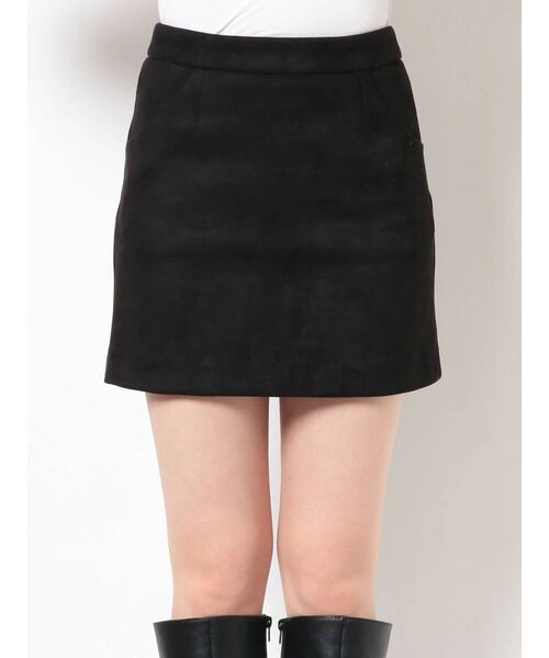 EVRIS（エヴリス）の「フェイクスウェードミニスカート（スカート・レディース・ブルー/ブラック・MEDIUM/SMALL）」の12枚目の写真
