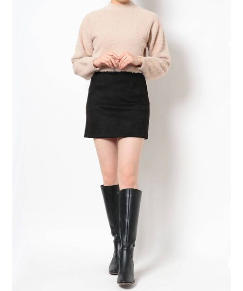 EVRIS（エヴリス）の「フェイクスウェードミニスカート（スカート・レディース・ブルー/ブラック・MEDIUM/SMALL）」の19枚目の写真