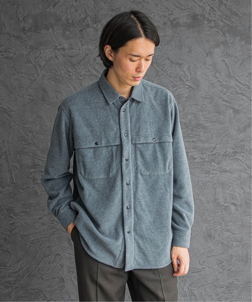 WOOLRICH（ウールリッチ）の「【WOOLRICH / ウールリッチ】別注 ポーラーテック フリースシャツブルゾン（シャツ/ブラウス・メンズ・グレー/キナリ・MEDIUM/LARGE/X-LARGE）」の19枚目の写真