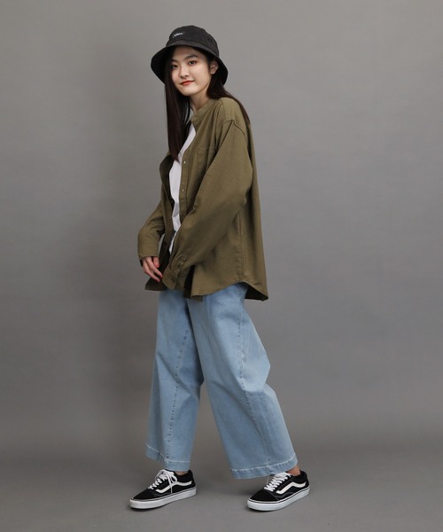 air tokyo sellection（エアートウキョウセレクション）の「【ユニセックスで着用可能】ルーズシルエット ワイド デニム イージーパンツ（デニムパンツ・メンズ・インディゴブルー/ワンウォッシュ/ライトブルー・MEDIUM/LARGE/X-LARGE）」の6枚目の写真