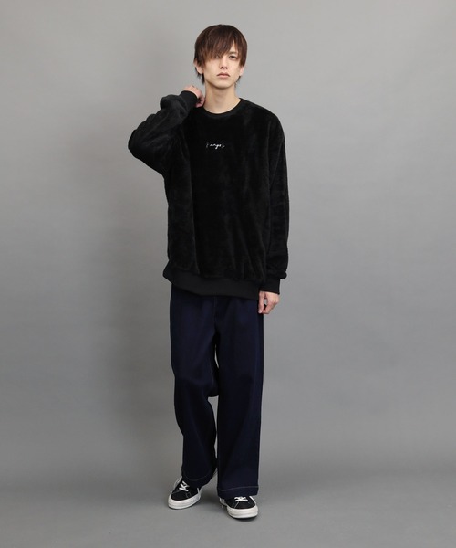 air tokyo sellection（エアートウキョウセレクション）の「【ユニセックスで着用可能】ルーズシルエット ワイド デニム イージーパンツ（デニムパンツ・メンズ・インディゴブルー/ワンウォッシュ/ライトブルー・MEDIUM/LARGE/X-LARGE）」の14枚目の写真